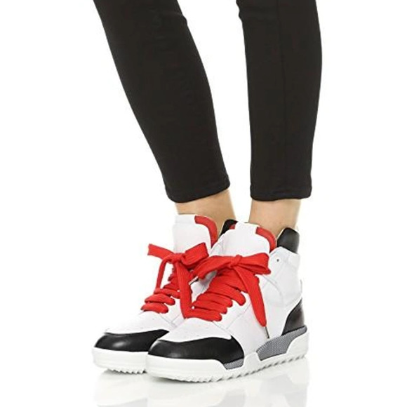 Rag & Bone Korban‎ White Red Laces Trainer Sneaker size 39 us 8 - Picture 1 of 14